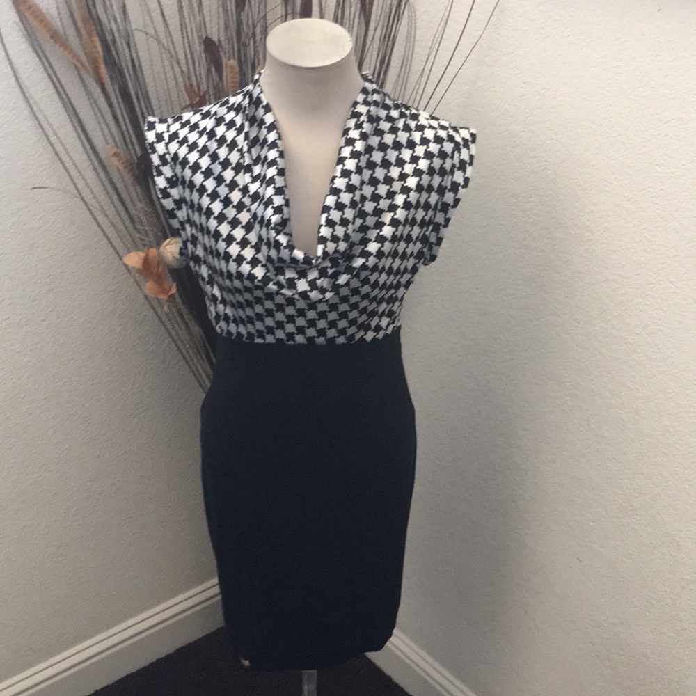 ⭐️Speechless Draped Cowl Neck Cap Sleeve Dress